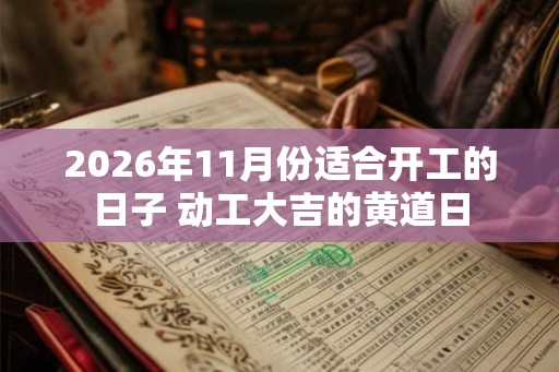 2026年11月份适合开工的日子 动工大吉的黄道日