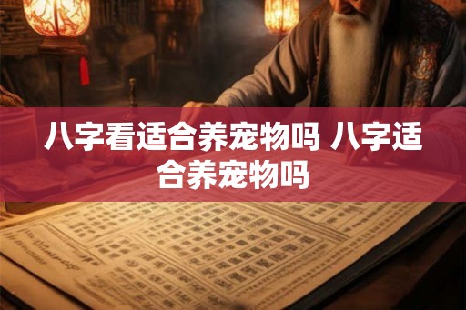 八字看适合养宠物吗 八字适合养宠物吗