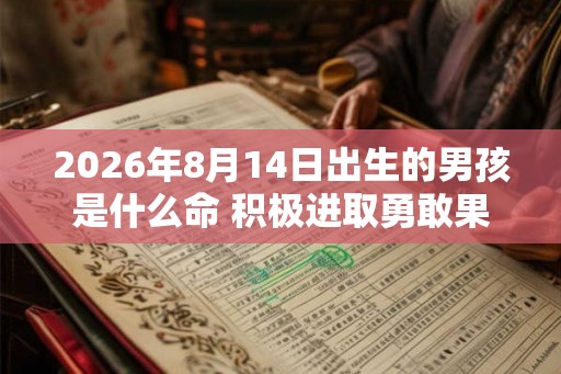 2026年8月14日出生的男孩是什么命 积极进取勇敢果决