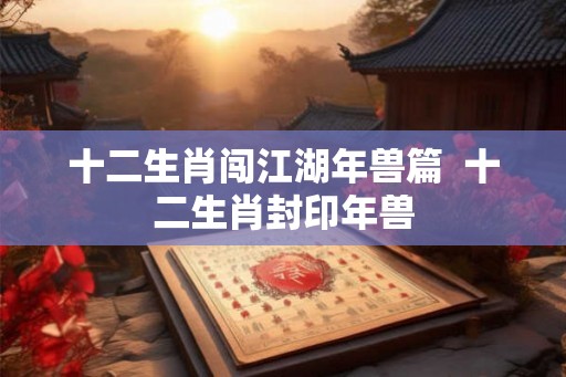 十二生肖闯江湖年兽篇  十二生肖封印年兽