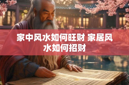 家中风水如何旺财 家居风水如何招财