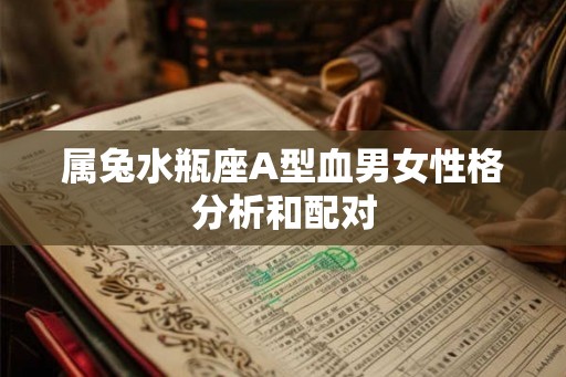 属兔水瓶座A型血男女性格分析和配对