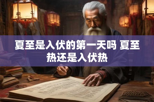 夏至是入伏的第一天吗 夏至热还是入伏热