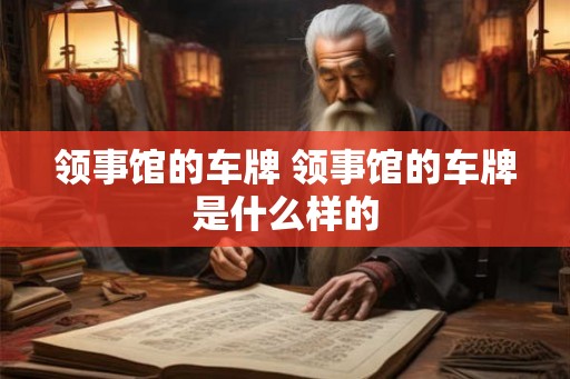领事馆的车牌 领事馆的车牌是什么样的