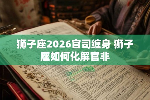 狮子座2026官司缠身 狮子座如何化解官非