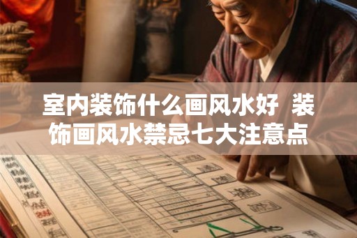 室内装饰什么画风水好  装饰画风水禁忌七大注意点