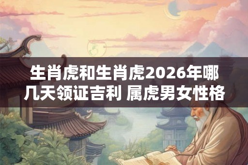 生肖虎和生肖虎2026年哪几天领证吉利 属虎男女性格详解