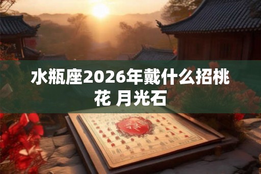 水瓶座2026年戴什么招桃花 月光石