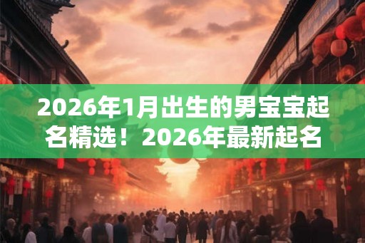 2026年1月出生的男宝宝起名精选!2026年最新起名大全 2026年1月出生的男宝宝起名精选!2026年最新起名大全