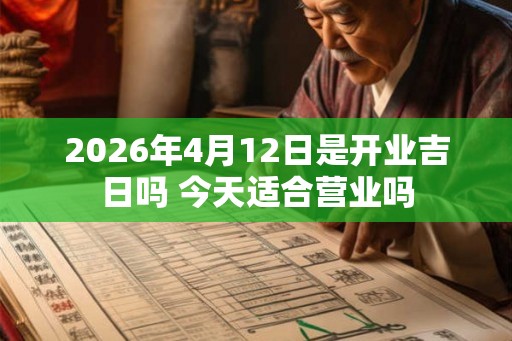 2026年4月12日是开业吉日吗 今天适合营业吗