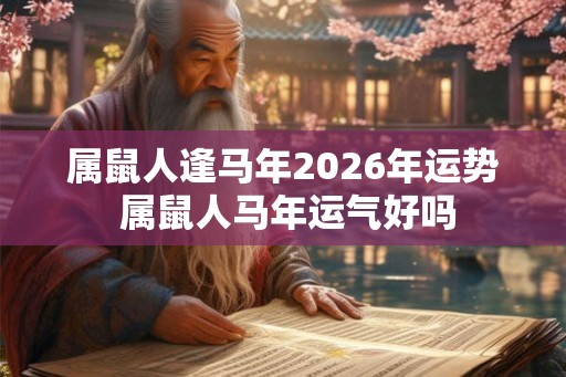 属鼠人逢马年2026年运势 属鼠人马年运气好吗 属鼠人逢马年2026年运势 属鼠人马年运气好吗