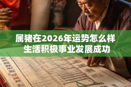 属猪在2026年运势怎么样 生活积极事业发展成功