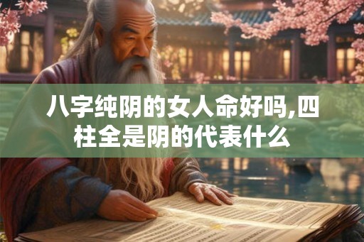 八字纯阴的女人命好吗,四柱全是阴的代表什么