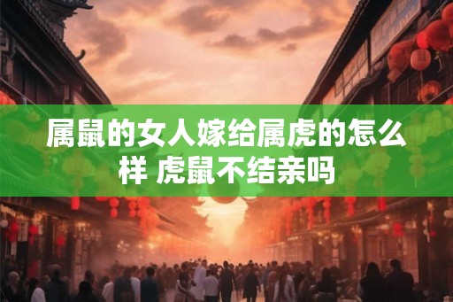 属鼠的女人嫁给属虎的怎么样 虎鼠不结亲吗 属鼠的女人嫁给属虎的怎么样 虎鼠不结亲吗