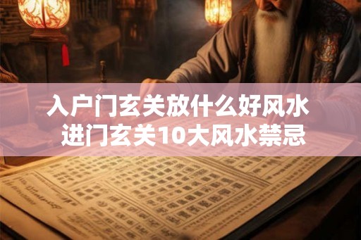 入户门玄关放什么好风水  进门玄关10大风水禁忌