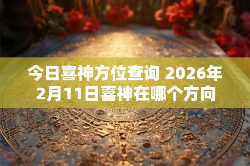 今日喜神方位查询 2026年2月11日喜神在哪个方向 今日喜神方位查询 2026年2月11日喜神在哪个方向