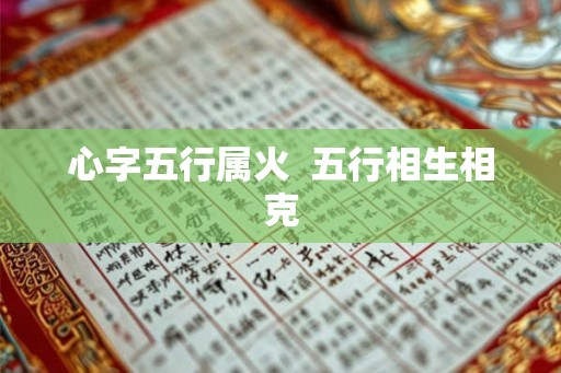 心字五行属火 五行相生相克 心字五行属火 五行相生相克
