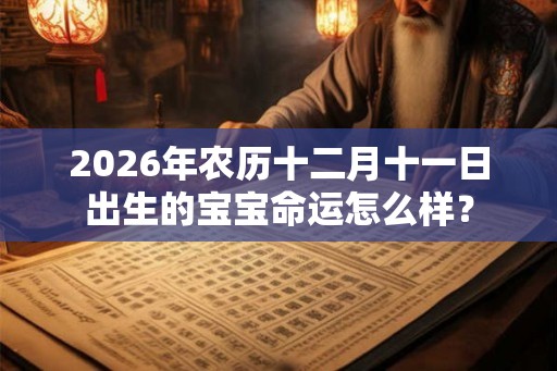 2026年农历十二月十一日出生的宝宝命运怎么样? 2026年农历十二月十一日出生的宝宝命运怎么样?