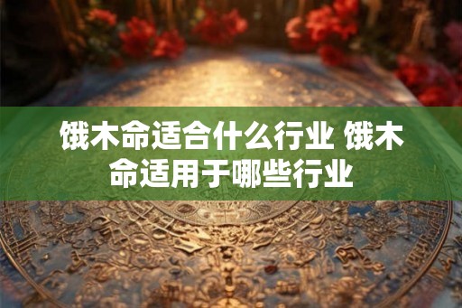 饿木命适合什么行业 饿木命适用于哪些行业