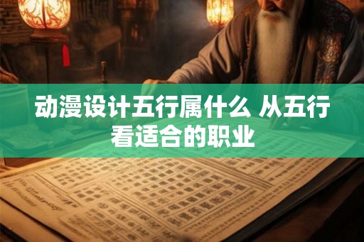 动漫设计五行属什么 从五行看适合的职业