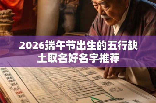 2026端午节出生的五行缺土取名好名字推荐