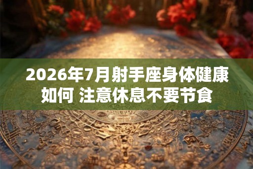 2026年7月射手座身体健康如何 注意休息不要节食