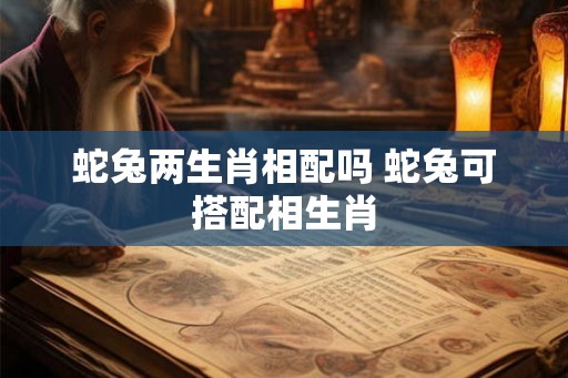 蛇兔两生肖相配吗 蛇兔可搭配相生肖