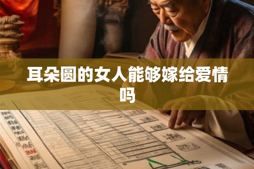 耳朵圆的女人能够嫁给爱情吗 耳朵圆的女人能够嫁给爱情吗