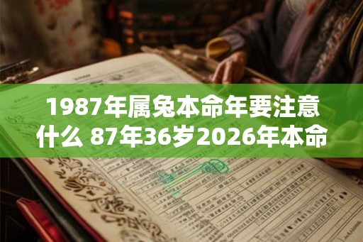 1987年属兔本命年要注意什么 87年36岁2026年本命年佩戴什么好