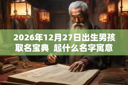 2026年12月27日出生男孩取名宝典 起什么名字寓意好 2026年12月27日出生男孩取名宝典 起什么名字寓意好