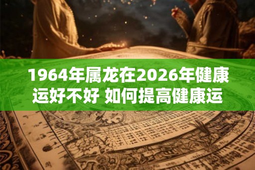 1964年属龙在2026年健康运好不好 如何提高健康运势