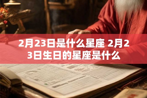 2月23日是什么星座 2月23日生日的星座是什么