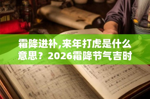 霜降进补,来年打虎是什么意思？2026霜降节气吉时查询