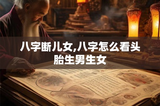 八字断儿女,八字怎么看头胎生男生女