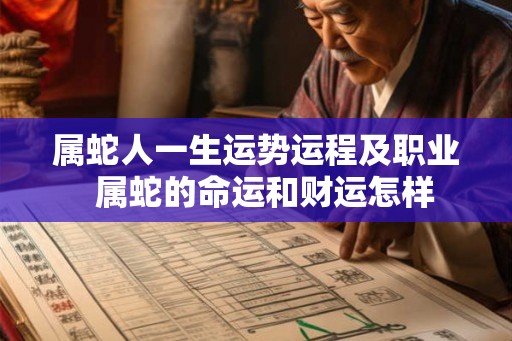 属蛇人一生运势运程及职业 属蛇的命运和财运怎样 属蛇人一生运势运程及职业 属蛇的命运和财运怎样