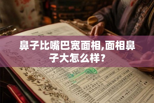 鼻子比嘴巴宽面相,面相鼻子大怎么样？