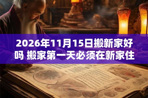2026年11月15日搬新家好吗 搬家第一天必须在新家住吗