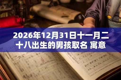 2026年12月31日十一月二十八出生的男孩取名 寓意有内涵