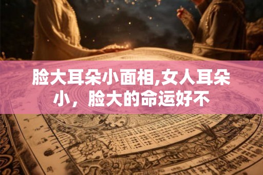 脸大耳朵小面相,女人耳朵小，脸大的命运好不