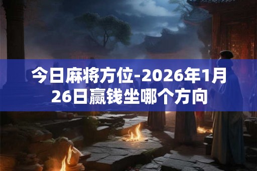 今日麻将方位-2026年1月26日赢钱坐哪个方向 今日麻将方位-2026年1月26日赢钱坐哪个方向