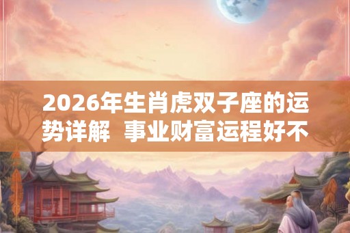 2026年生肖虎双子座的运势详解  事业财富运程好不好