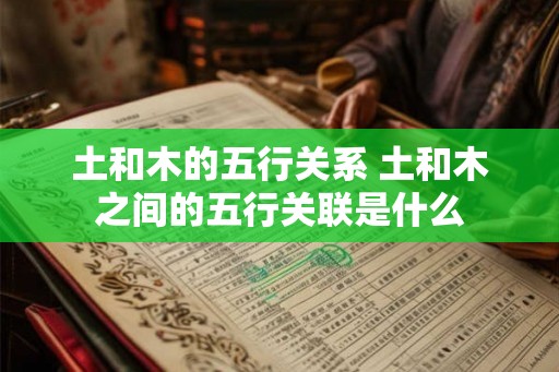 土和木的五行关系 土和木之间的五行关联是什么 土和木的五行关系 土和木之间的五行关联是什么