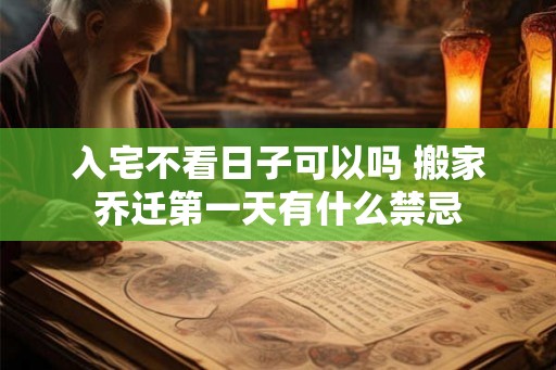 入宅不看日子可以吗 搬家乔迁第一天有什么禁忌