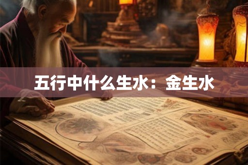 五行中什么生水：金生水