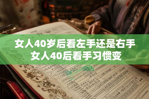 女人40岁后看左手还是右手 女人40后看手习惯变