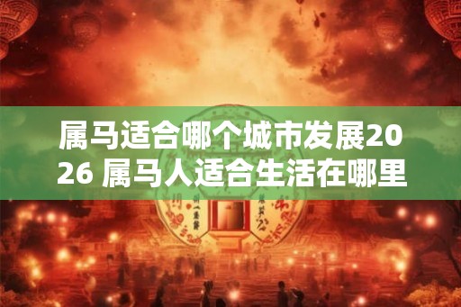 属马适合哪个城市发展2026 属马人适合生活在哪里