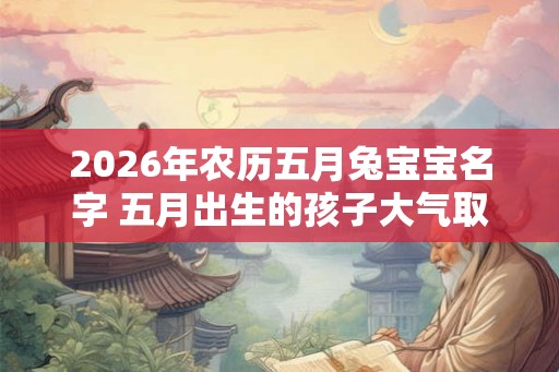 2026年农历五月兔宝宝名字 五月出生的孩子大气取名推荐