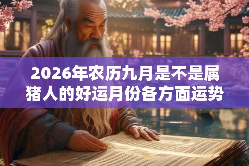 2026年农历九月是不是属猪人的好运月份各方面运势如何 2026年农历九月是不是属猪人的好运月份各方面运势如何