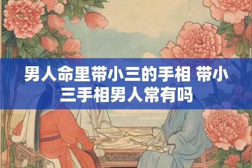 男人命里带小三的手相 带小三手相男人常有吗 男人命里带小三的手相 带小三手相男人常有吗