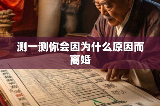 测一测你会因为什么原因而离婚 测一测你会因为什么原因而离婚